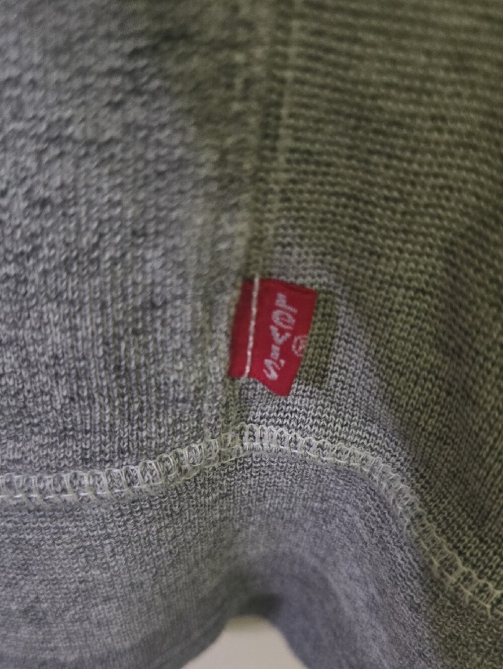 Levi's Heather Gray Scoopneck Crew Sweater - Picture 3 of 4